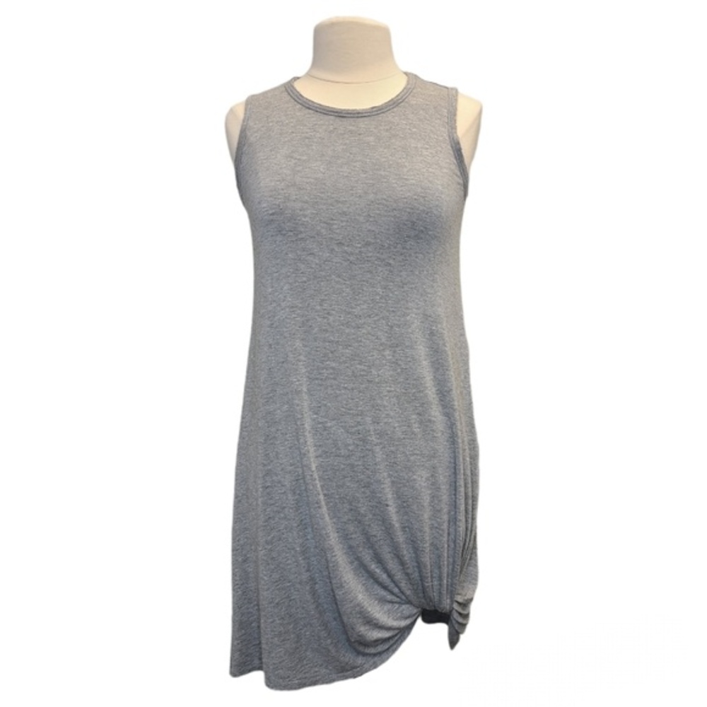 Philosophy Republic Clothing Women's S Grey Sleeveless Scoop Neck Knotted Dress